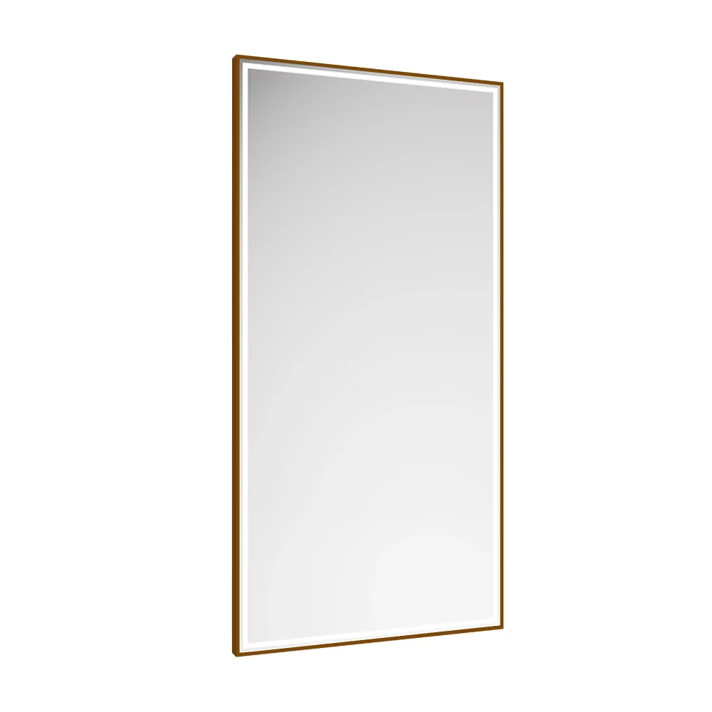 Abacus Line 800 x 500 Bronze Framed LED Mirror