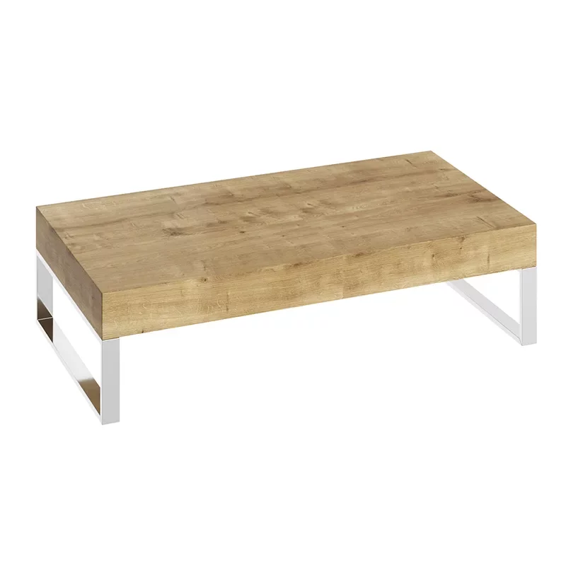 Abacus Concept Cloud 800mm Shelf, Halifax Oak With Brushed Stainless Steel Towel Hangers