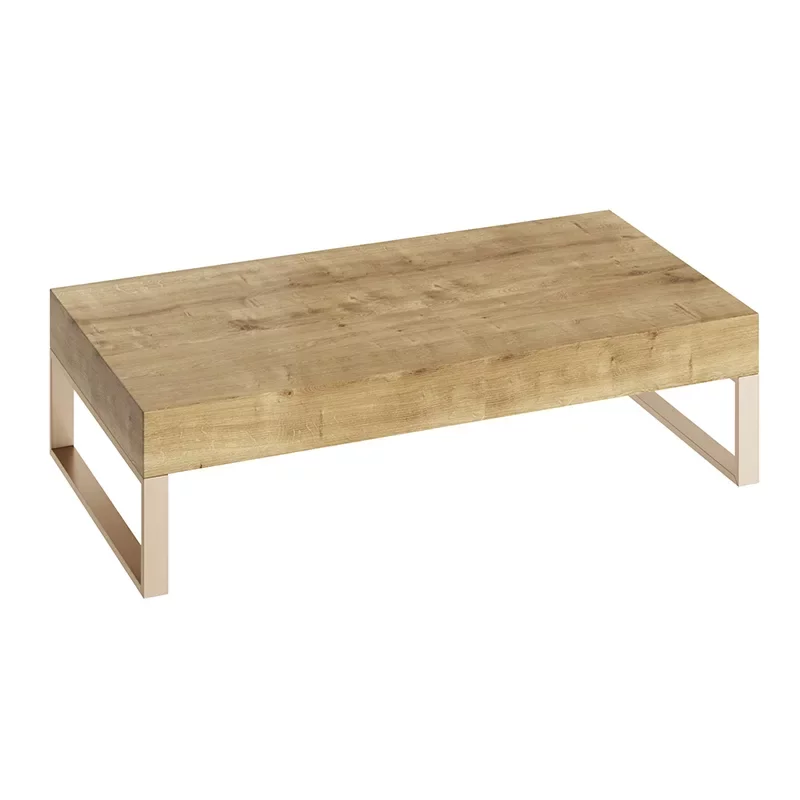 Abacus Concept Cloud 800mm Shelf, Halifax Oak With Brushed Bronze Towel Hangers
