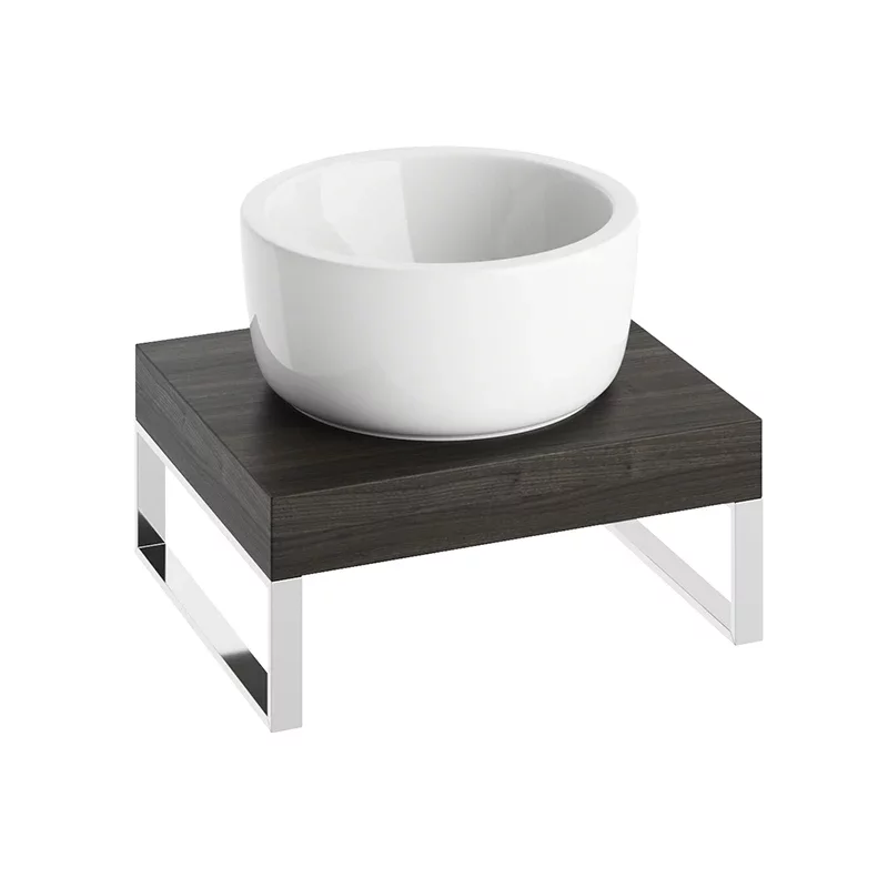 Abacus Concept Cloud 500mm Shelf, Lava With Stainless Steel Towel Hangers