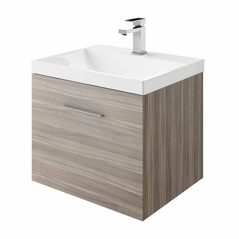 Nilo - 600mm - Pure F Under Basin Bathroom Vanity Unit and Basin - Abacus