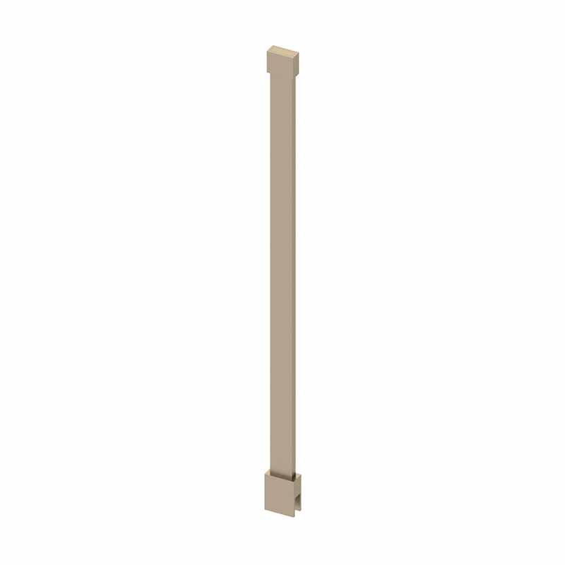 Abacus Wetroom Glass Brushed Nickel Ceiling Support Arm 600mm