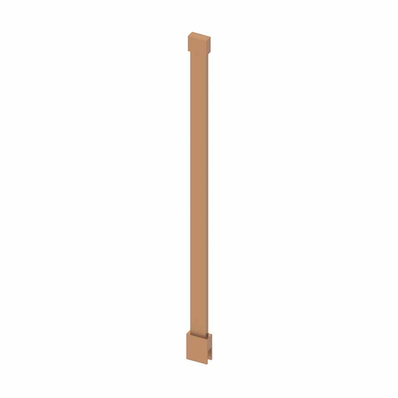 Abacus Wetroom Glass  Brushed Bronze Ceiling Support Arm 600mm