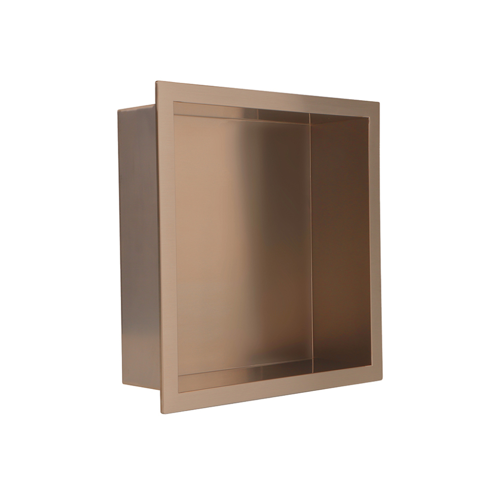 Gio Shower Niche Insert Brushed Bronze 300 x 300mm