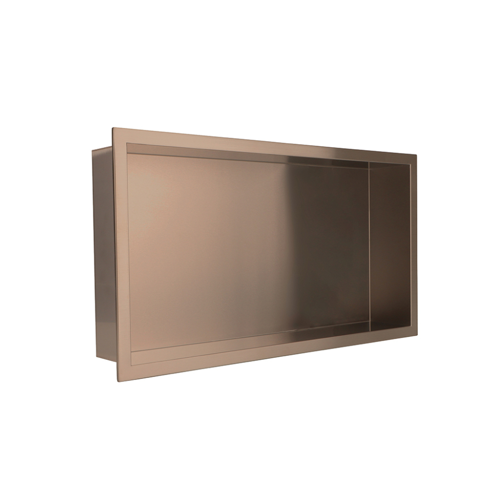 Gio Shower Niche Insert Brushed Bronze 300 x 600mm