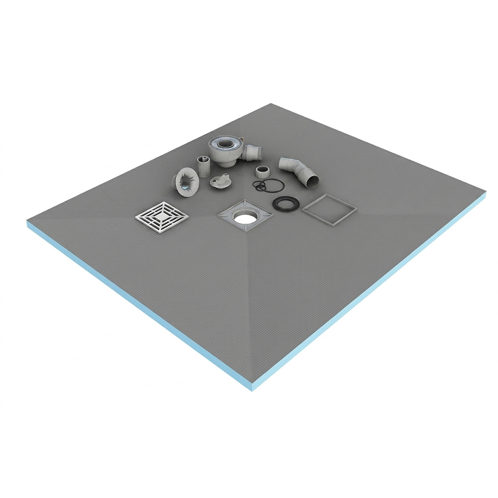 Gio Tileable Wetroom Tray 1200 x 900 x 20mm Centre Drain