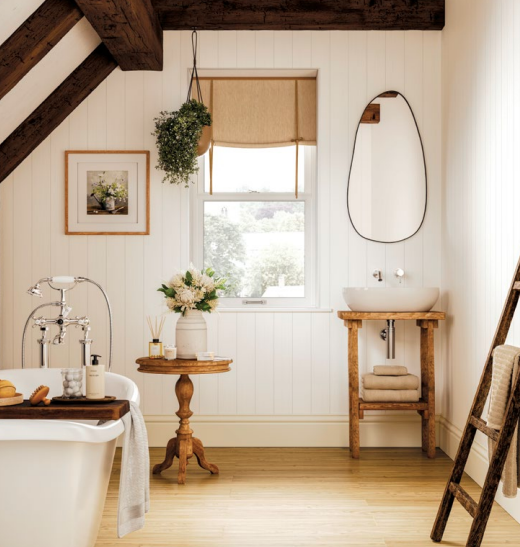 Grained Alpine White Naturepanel Shiplap Slat Wall Panel