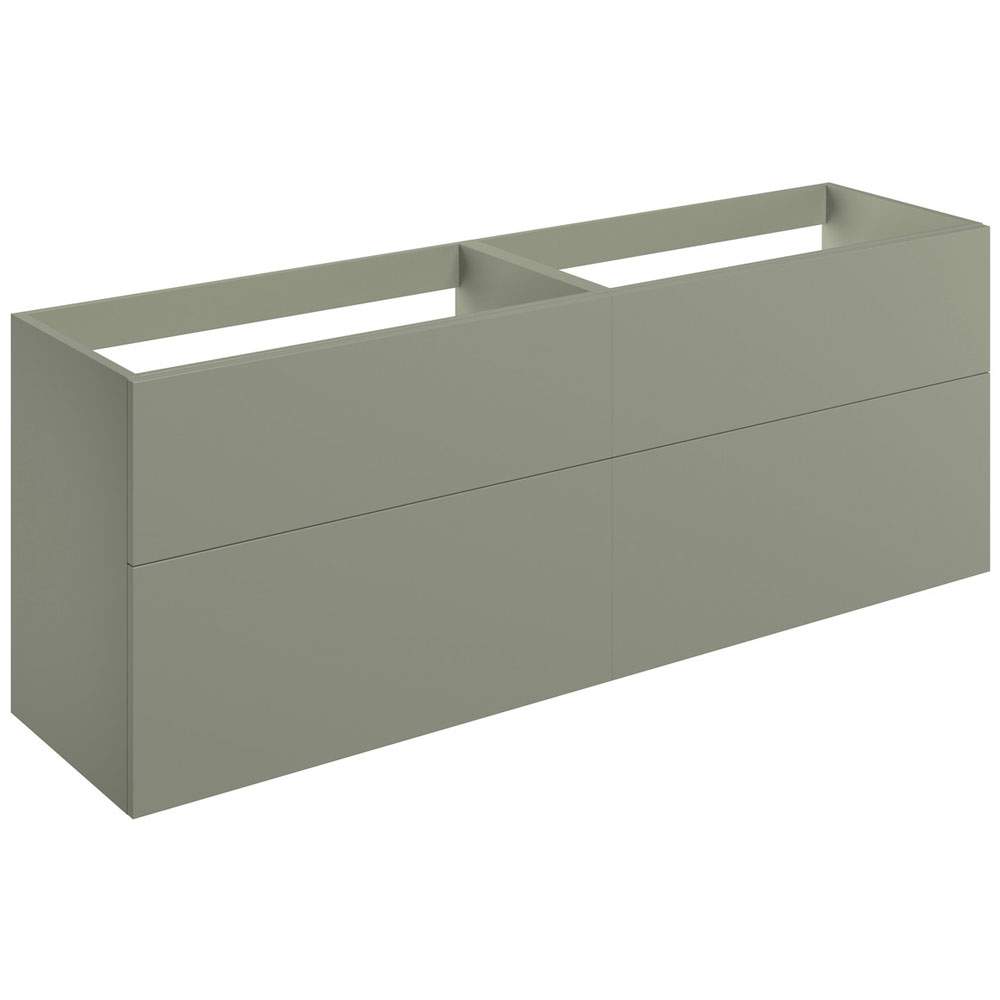 Shetland 1180mm Matt Olive Green 4 Drawer Wall Hung Vanity Unit