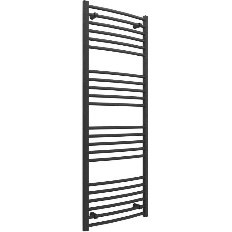 Gressingham Curved Ladder Radiator 500 x 1600 x 30mm - Anthracite