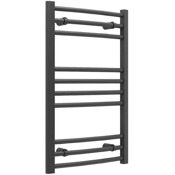 Gressingham 500 x 800mm Anthracite Curved Towel Radiator