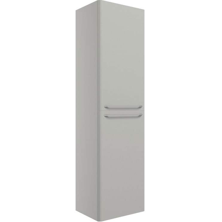 Gressingham 454mm Wall Hung 2 Door Tall Unit - Grey Gloss