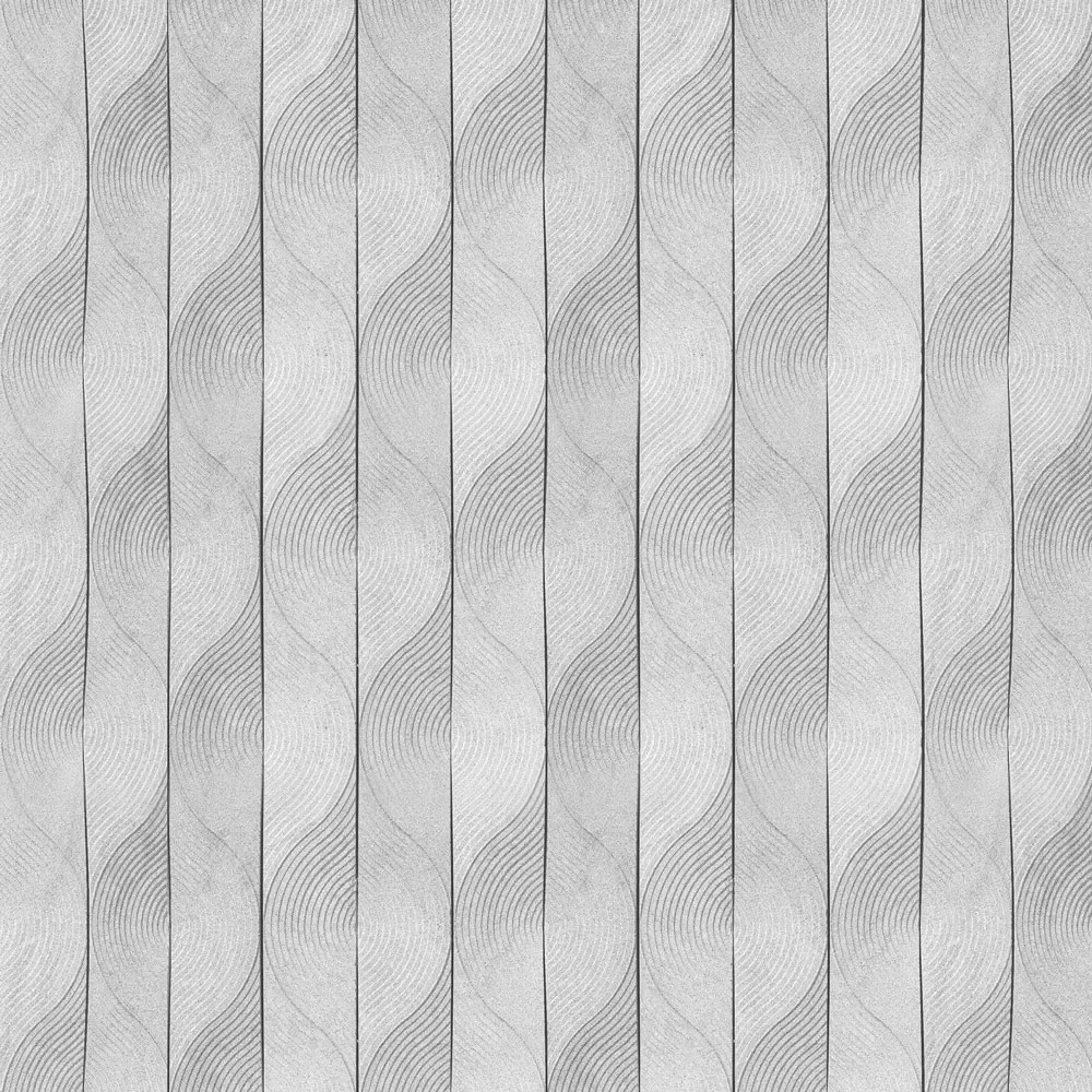 Kinewall Grey Geometric Wave Shower Panel 1000 x 2500mm