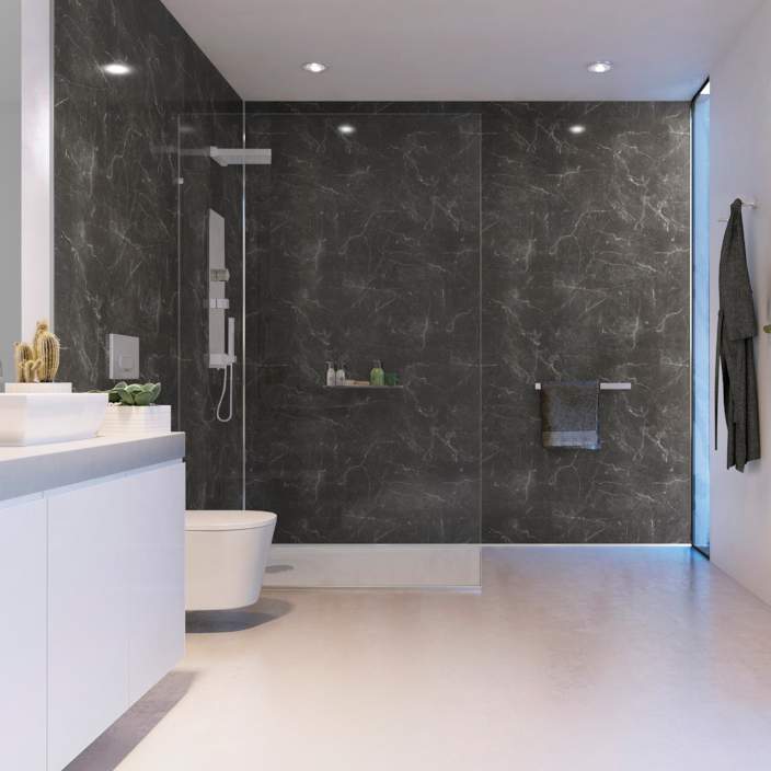 Grigio Marble Showerwall Laminate Panels