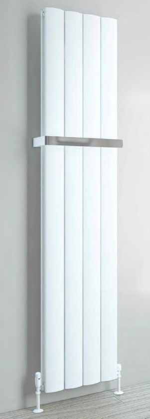 Guardia 1800 x 470mm Vertical Designer Radiator - Eastbrook - Matt White