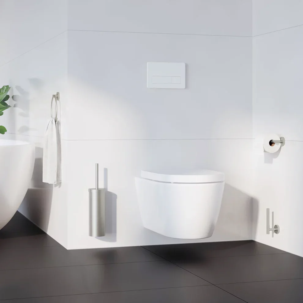 Smedbo Home Brushed Nickel Spare Toilet Roll Holder