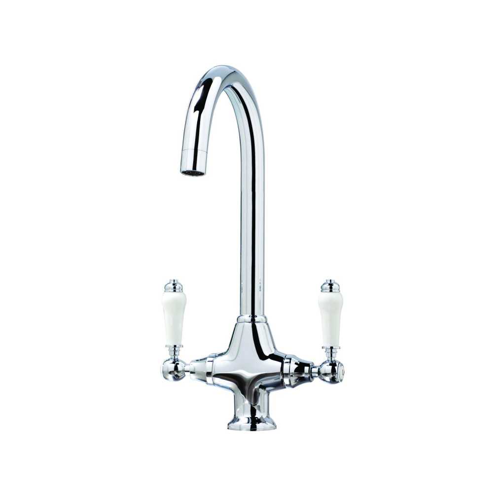 Scudo Harrogate Traditional Kitchen Mixer Tap - Chrome