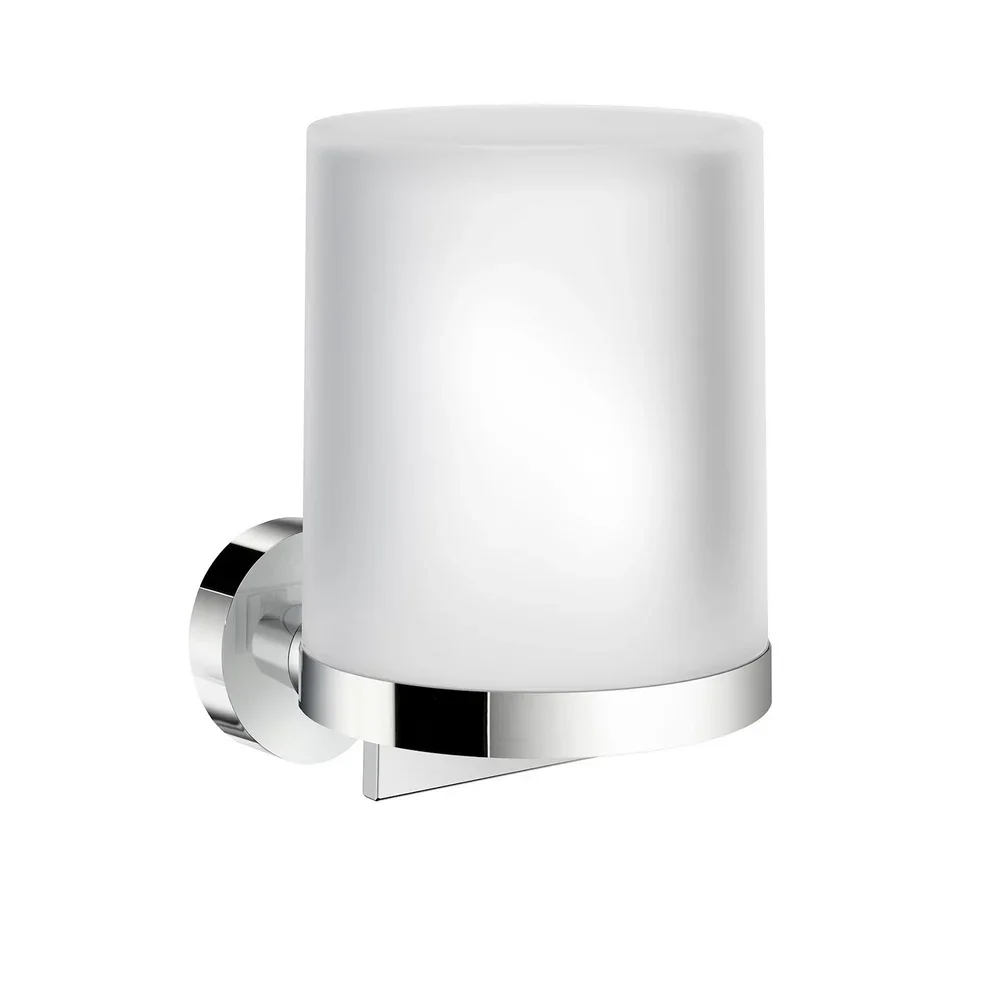 Smedbo Home Chrome and Frosted Glass Soap Dispenser