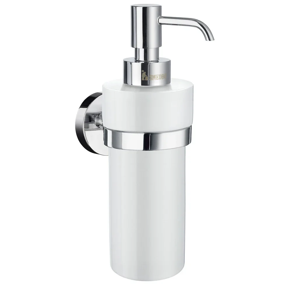 Smedbo Home Chrome and Porcelain Tall Soap Dispenser