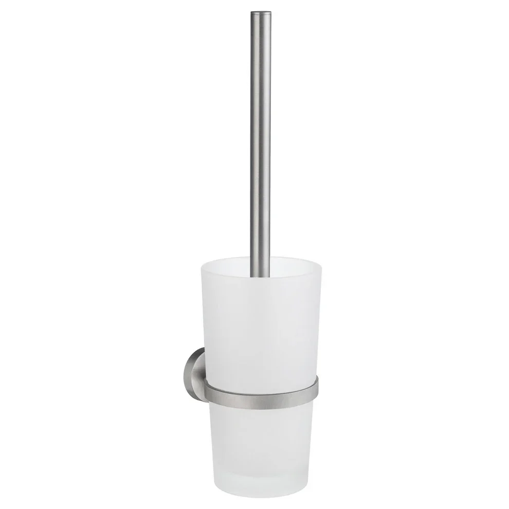 Smedbo Home Brushed Chrome with Frosted Glass Toilet Brush