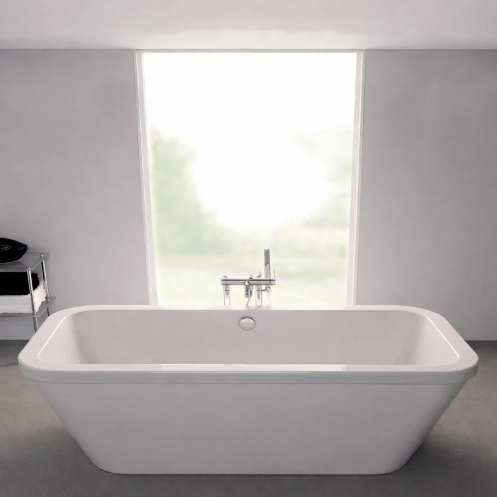 Carron Halcyon Square 1750 x 800 White Freestanding Bath - Carronite