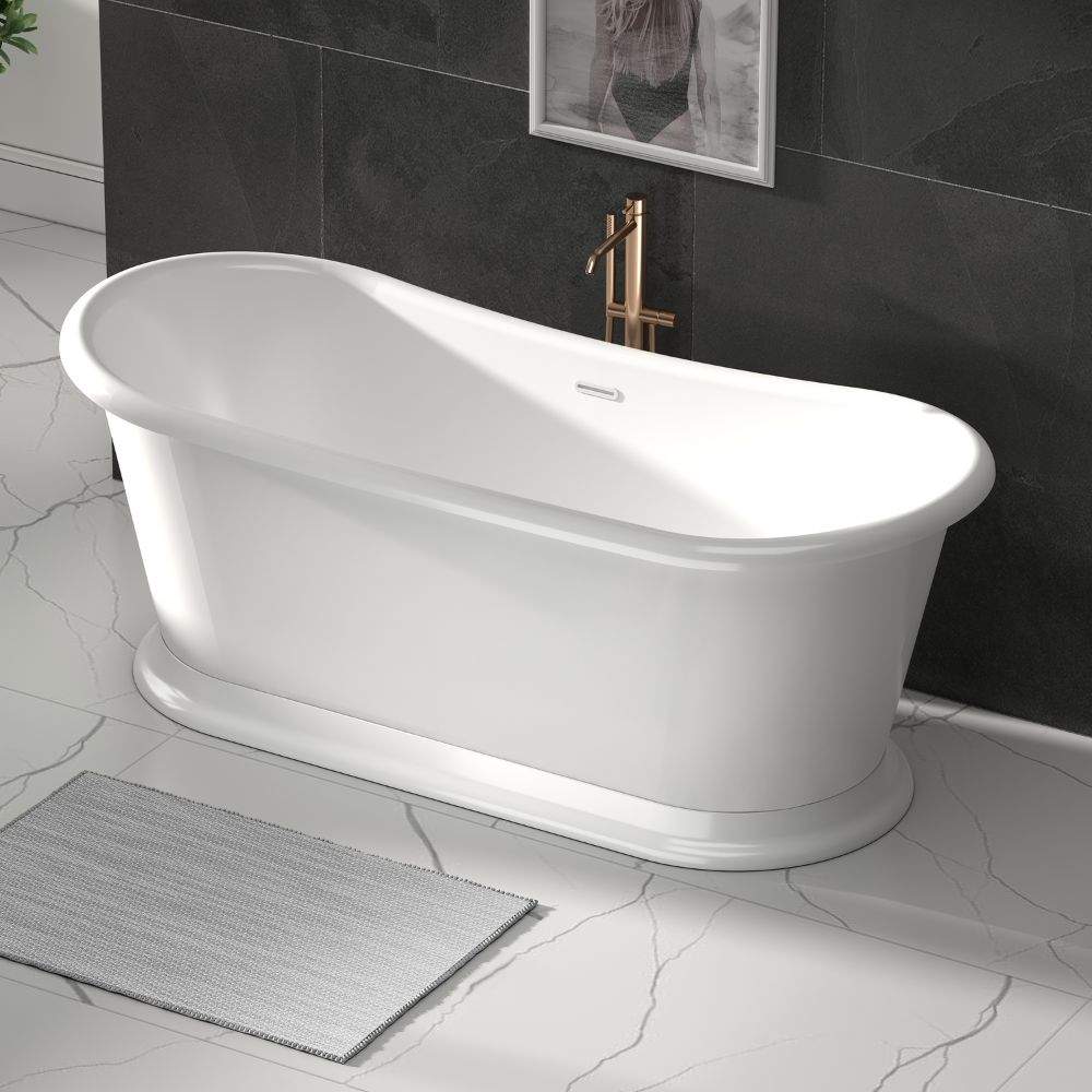 1700 x 750mm Hepburn Freestanding Bath - Rubberduck Bathrooms 