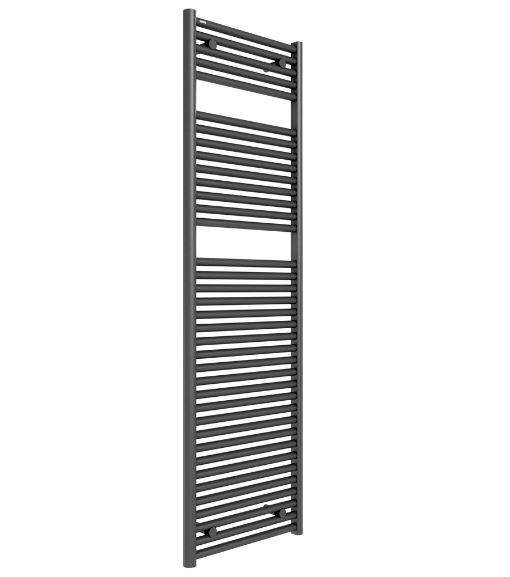 Tissino Hugo2 1652 x 500mm Anthracite Towel Radiator - High BTU Output