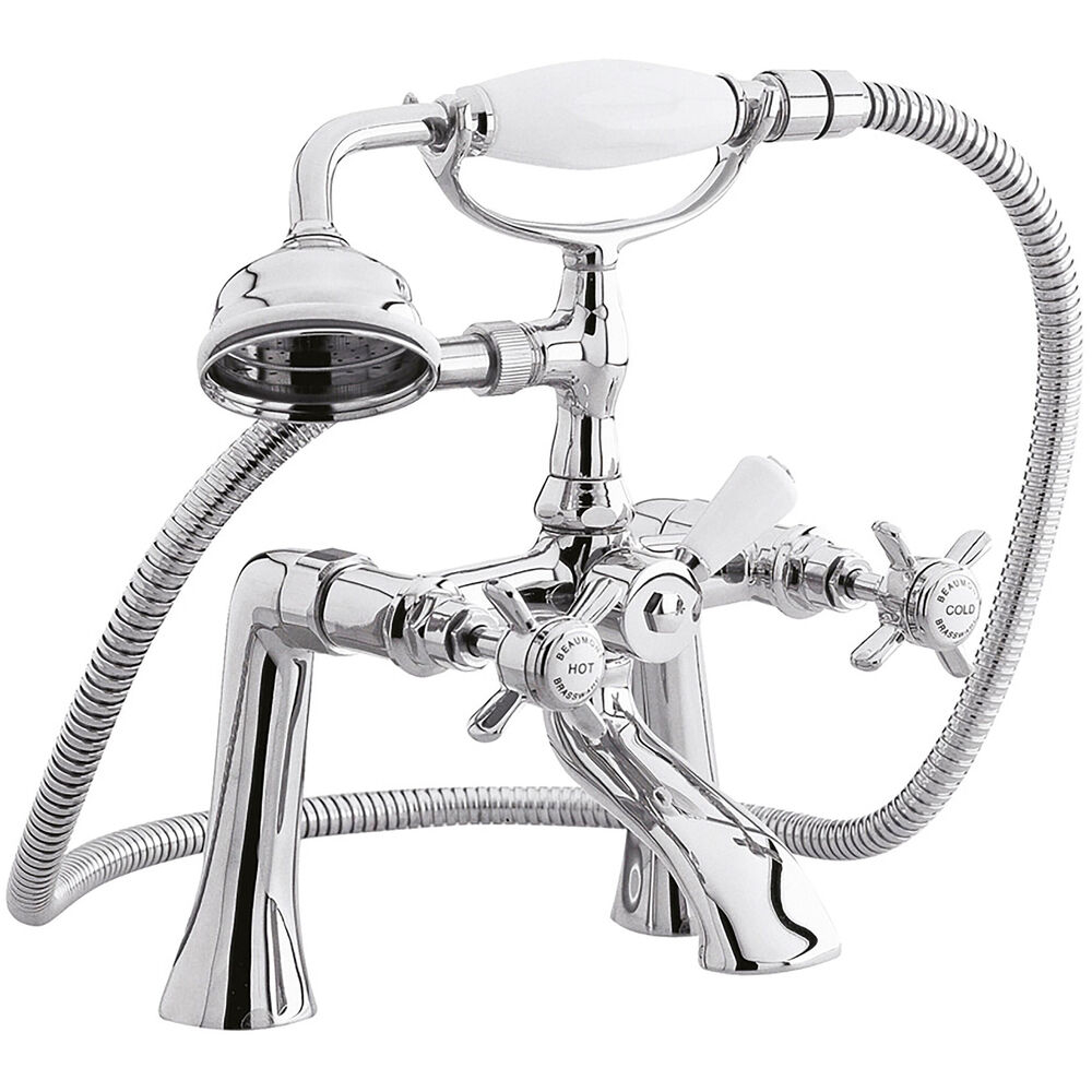 nuie Beaumont Chrome 1/2" Bath Shower Mixer