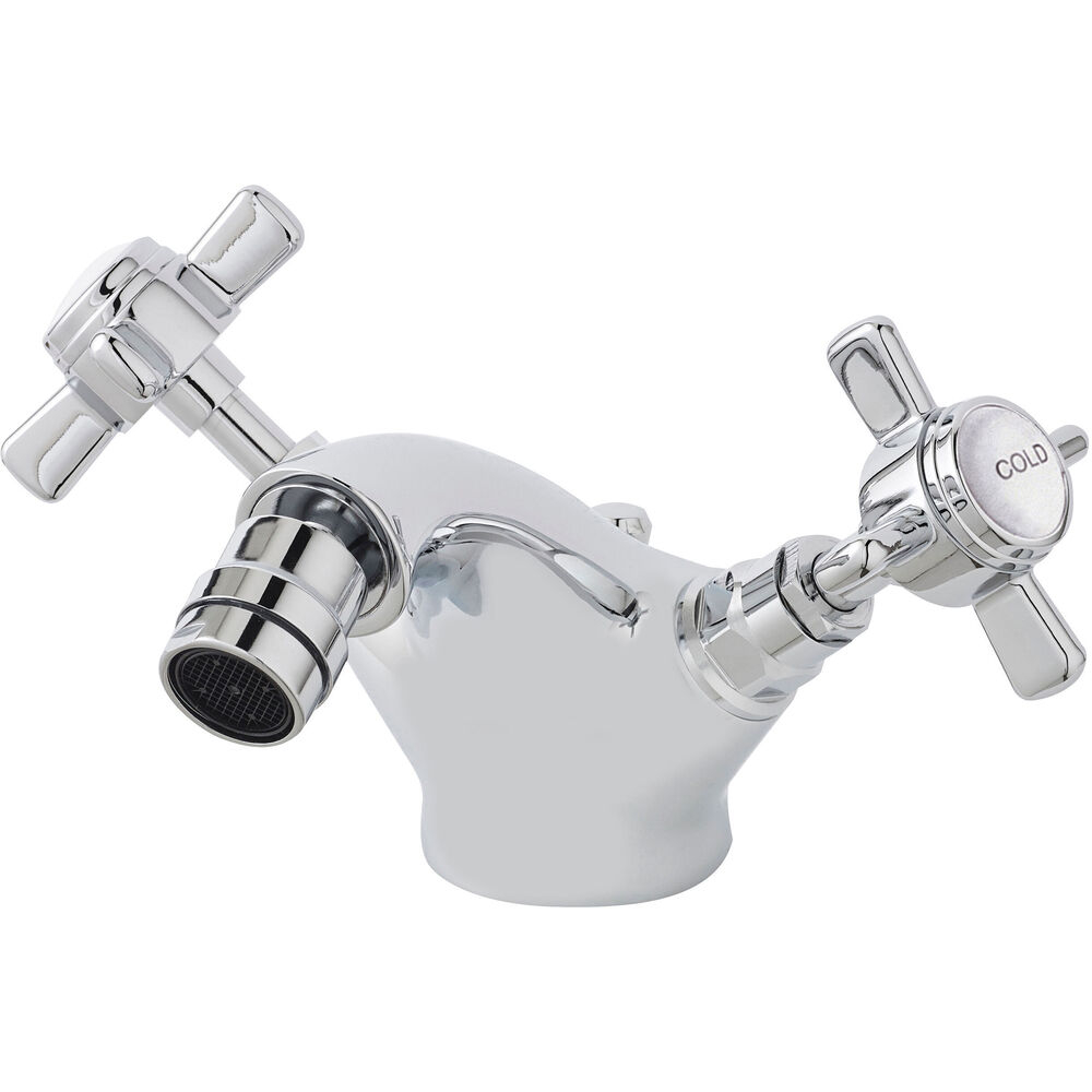 nuie Beaumont Chrome Bidet Mixer and Pop Up Waste