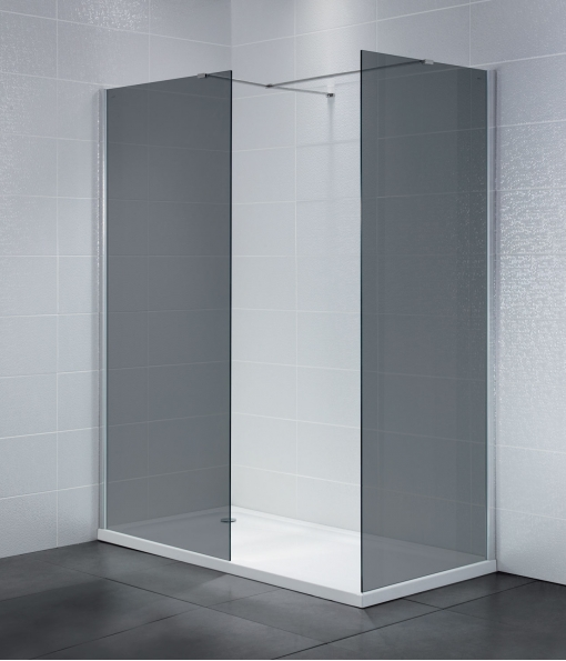 Frontline Identiti2 900mm Smoked 8mm Glass Walk-in Shower Enclosure