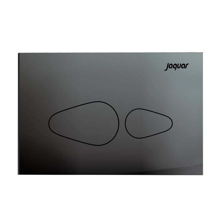 Vignette Prime Black Chrome Flush Plate by Jaquar