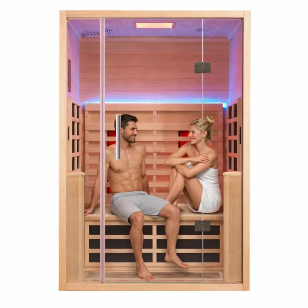 Jaquar Paire Infrared Home Sauna 2 Seater With LED Chromo Therapy Light With Remote & Infrared Heater