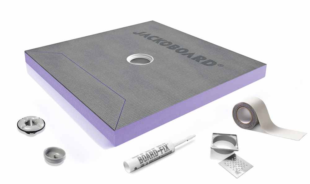 Jackoboard Tileable Shower Tray With Integrated Drainage 1800 x 900mm