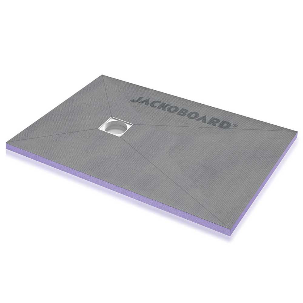 Jackoboard Aqua Flat 1200 x 900mm Tileable Shower Tray - Offset Drain