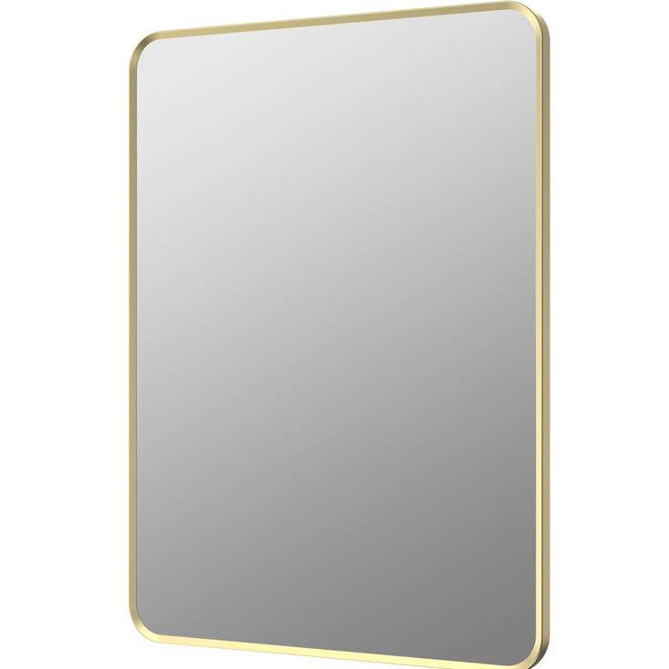Kaiya 600 x 800mm Rectangle Mirror - Brushed Brass