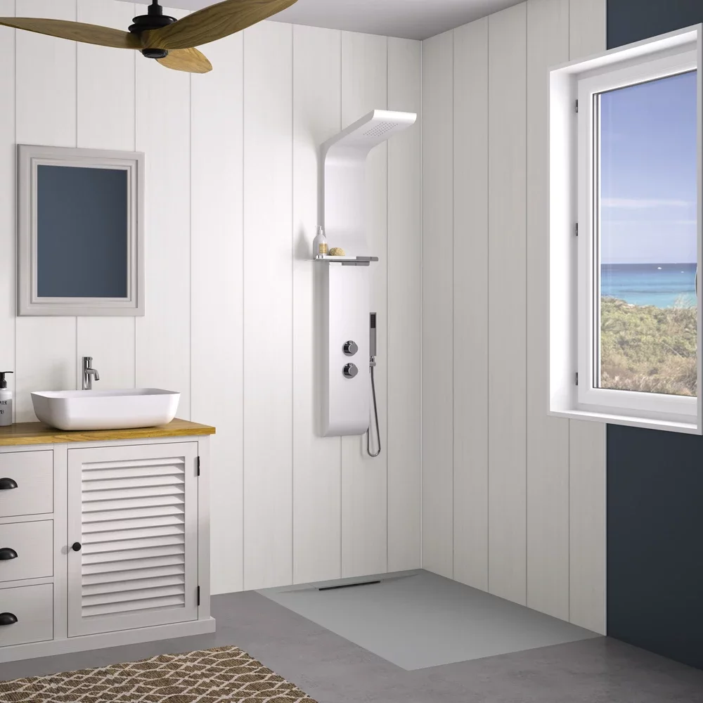 Kinewall White Cladding Shower Panel 1250 x 2500mm