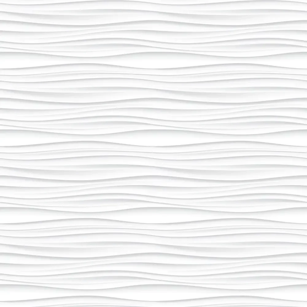 Kinewall White Waves Shower Panel 1000 x 2500mm