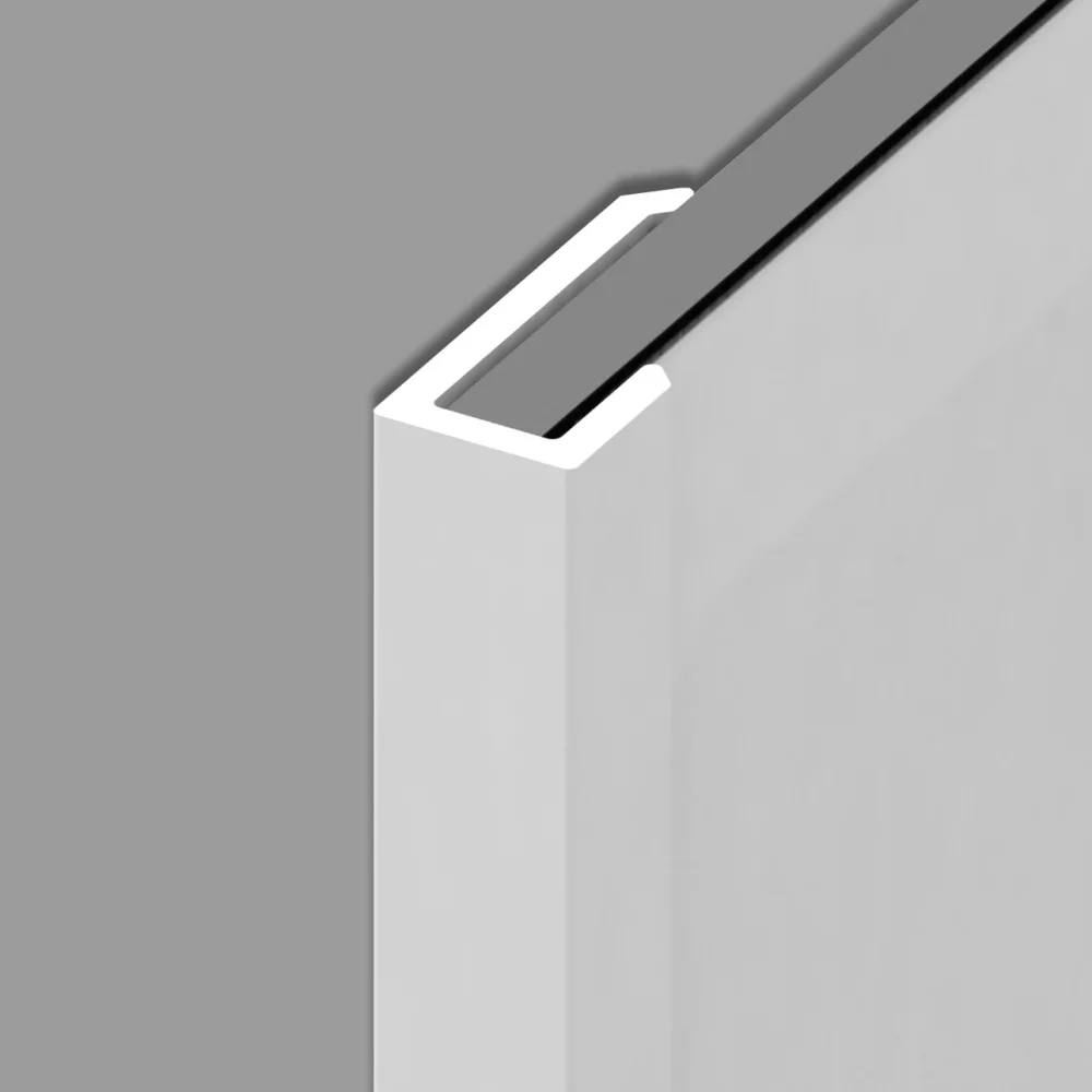 Kinewall End U Caps White Pair
