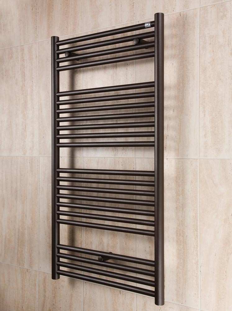 Zehnder Klaro 1148 x 600 Towel Radiator - Quartz Brown  