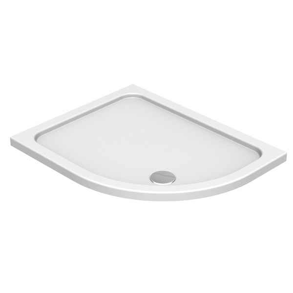 Kudos Kstone 1200 x 800mm Offset Quadrant Anti-Slip Shower Tray