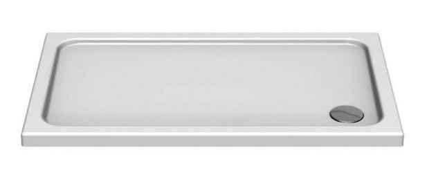Kudos Kstone Rectangular Anti-Slip Shower Tray - 1100 x 760mm - Corner Waste