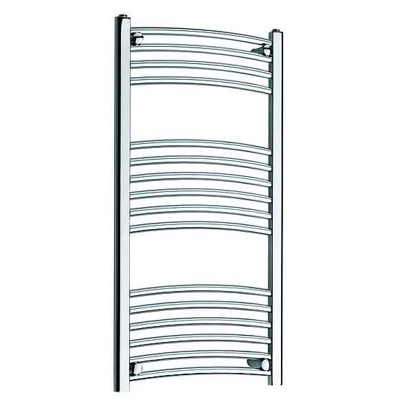 Kartell 500 x 1000mm Curved Chrome Towel Radiator - CTR510C