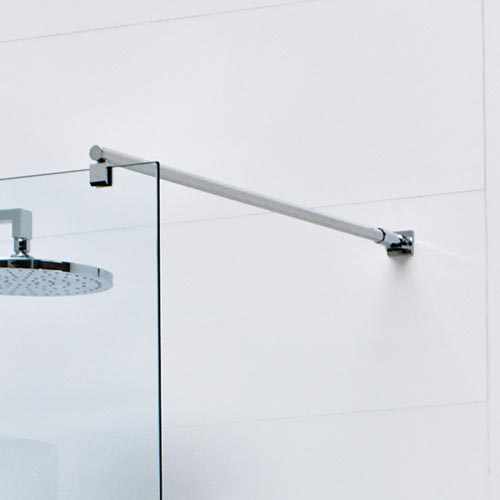 Roman Wet Room Glass Low Level Bracing Bar For 6 to 10mm Glass - LBBK4590