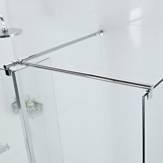 Roman Round Wetroom Glass Side Panel Brace Kit For 6mm / 8mm / 10mm Glass - LBBKT90