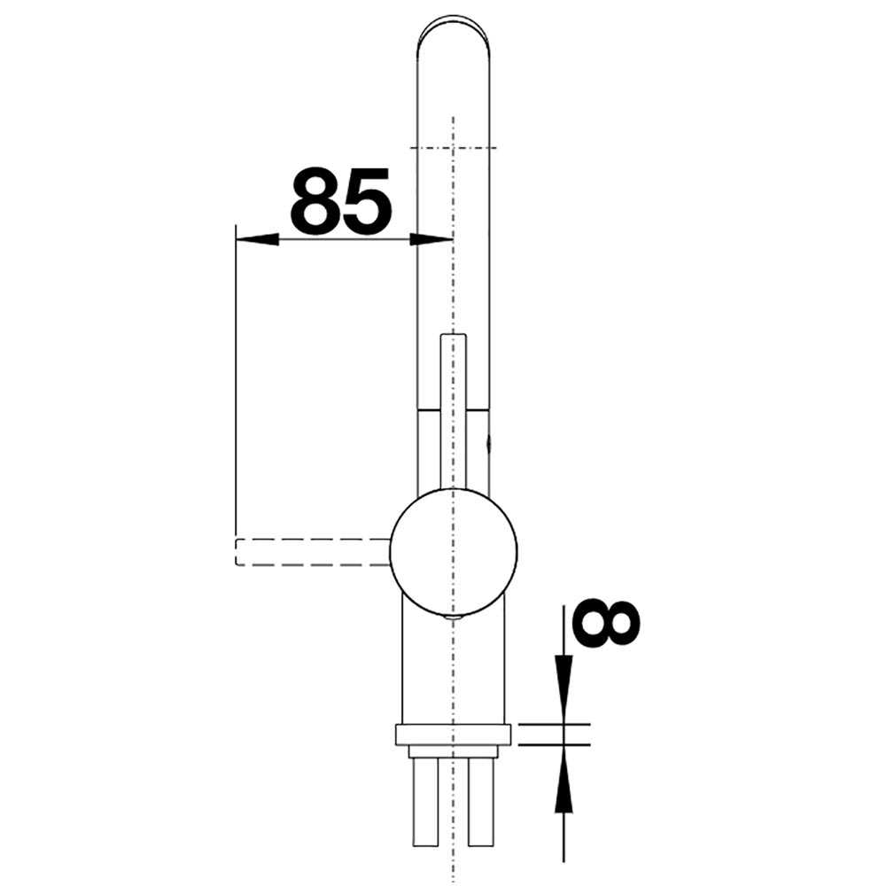 Blanco Linus-S Chrome Pull Out Spray Mixer Tap - 512402