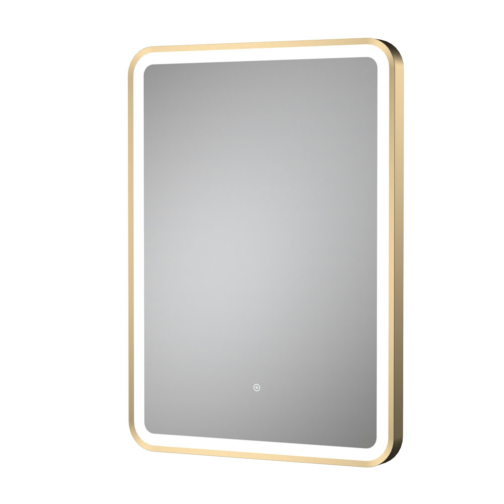 Nuie Hydrus Brushed Brass LED Mirror 700 x 500mm