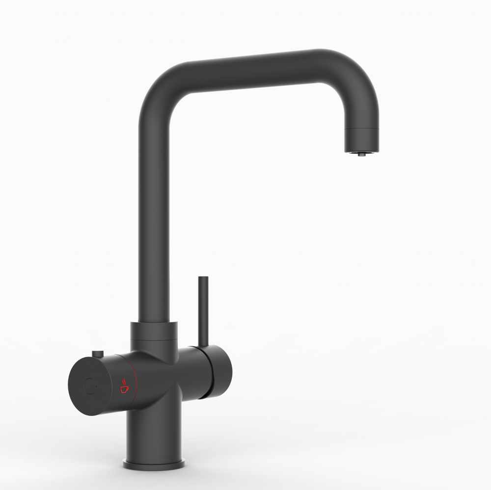Signature D Style, Matt Black, 4-in-1 Instant Hot Water & Filtered Cold Water Kitchen Tap