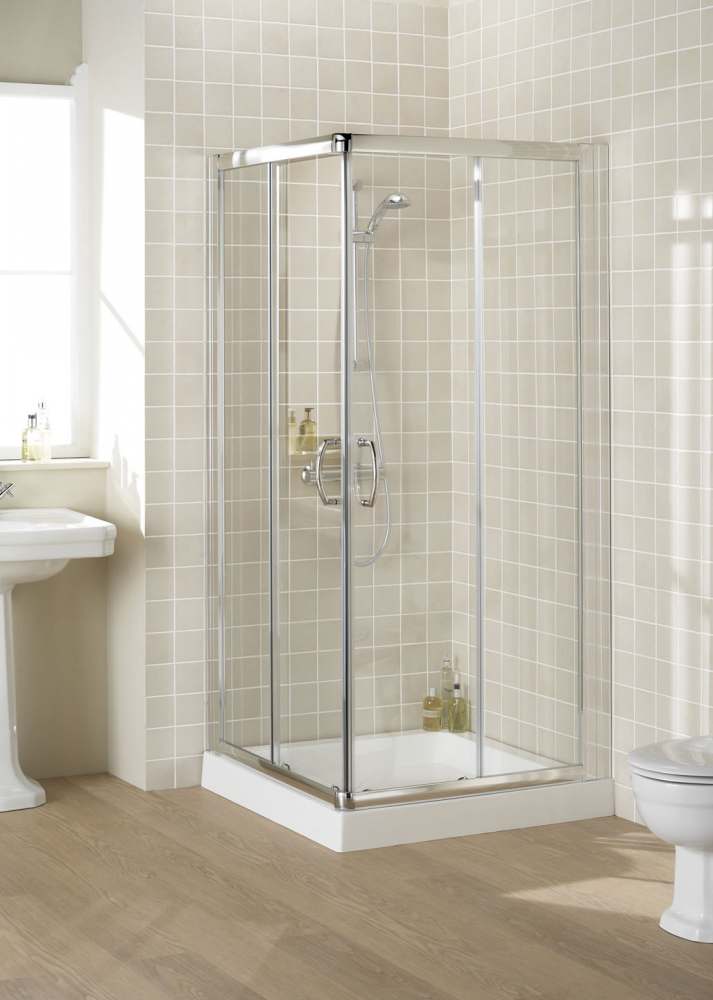 Lakes Classic 800mm Semi-Frameless Corner Entry