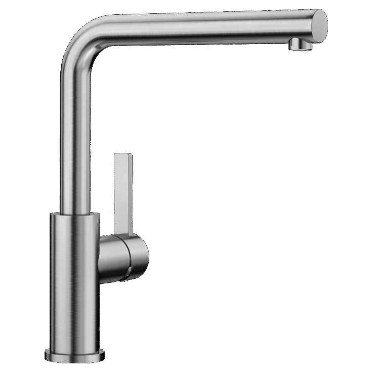 Blanco Lanora Brushed Steel Kitchen Tap