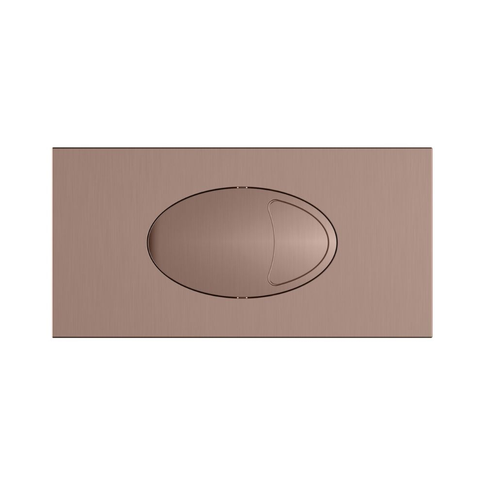Large Brushed Bronze Dual Flush Button and Access Panel - Scudo