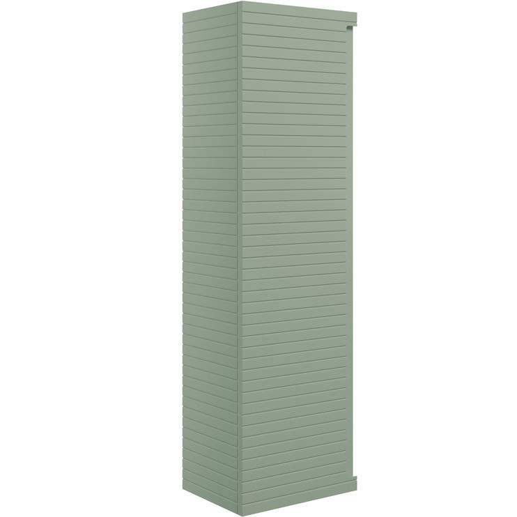 Latt 350mm Wall Hung 1 Door Tall Unit - Matt Willow Green